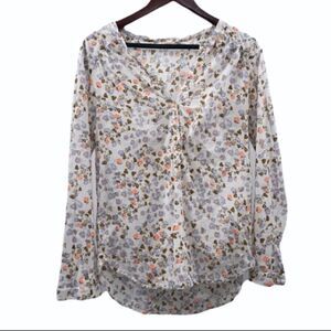 Women’s Cotton Floral Medium Top Ace Delivery Brand Long Sleeve Blouse